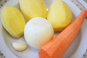 Чистим овощи