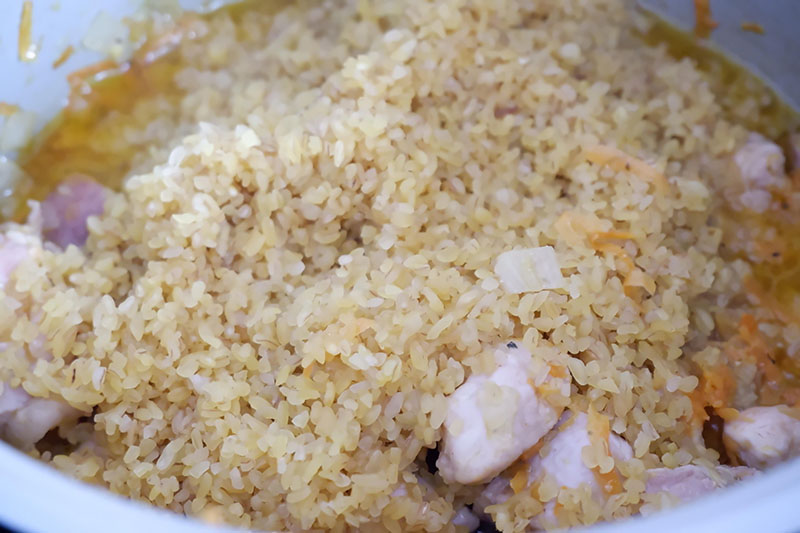 Добавляем булгур