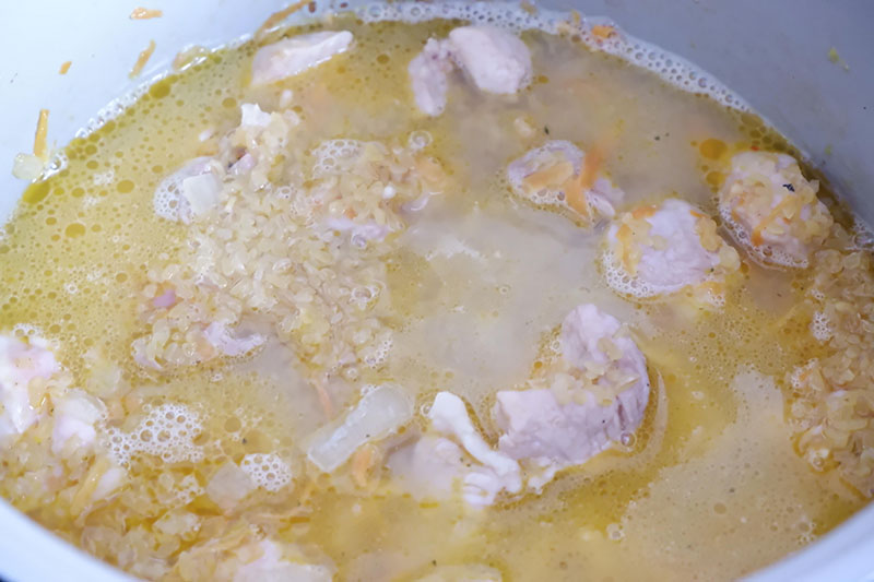 Добавляем булгур