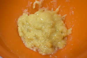 Измельчаем банан