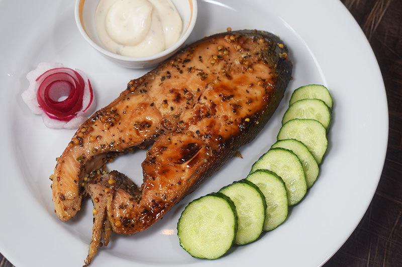 Кижуч на сковороде