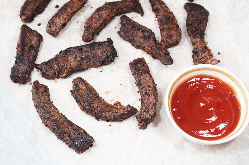 Мясные гренки