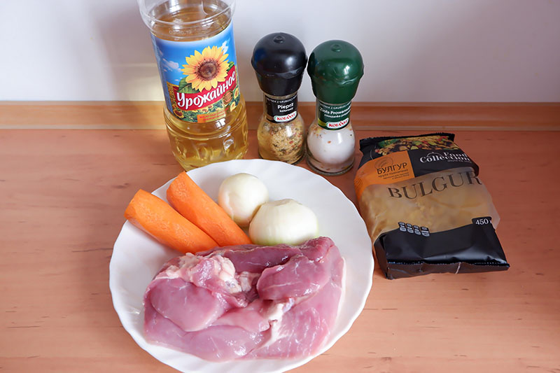 Обжарка мяса и овощей