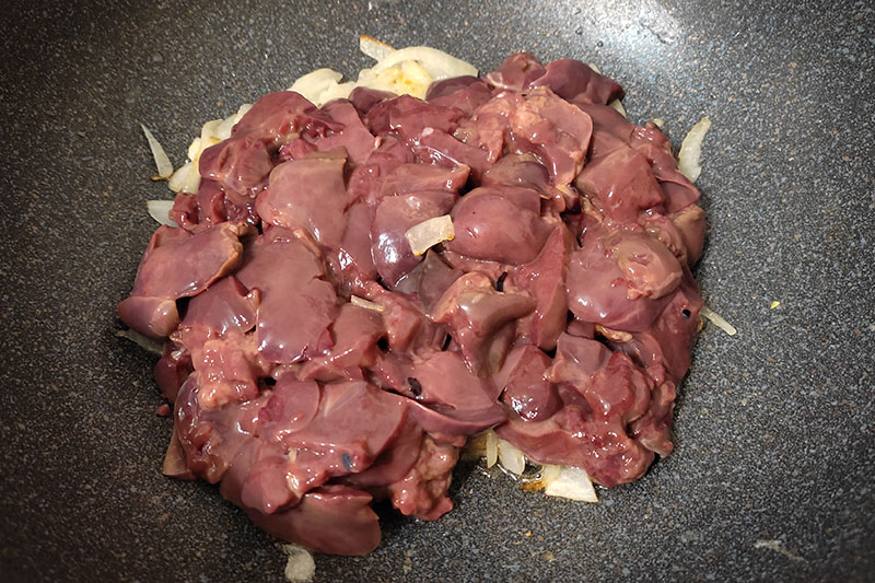 Обжарка печени