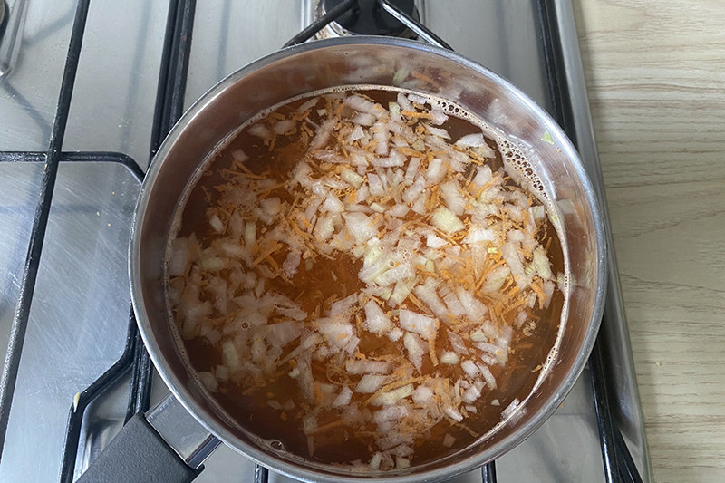 Отправить ингредиенты в бульон