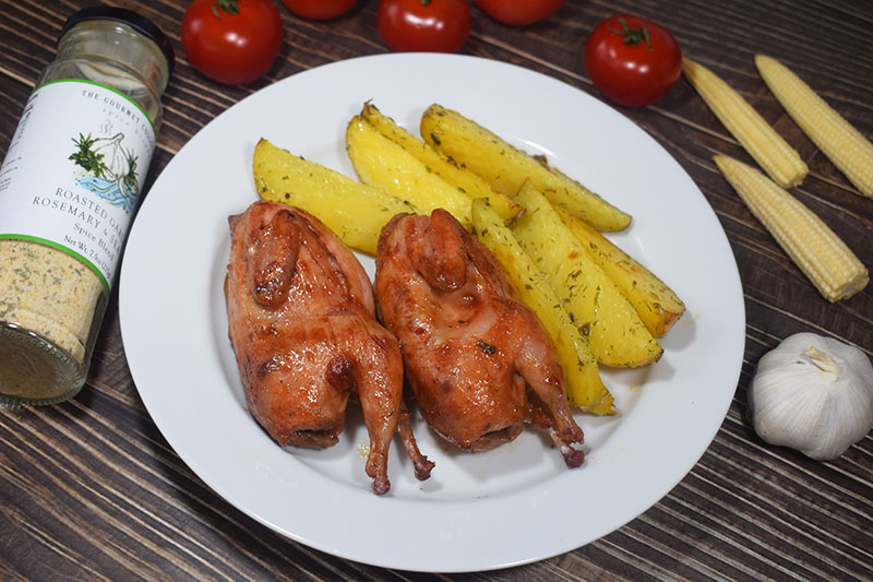 Перепелки в духовке 