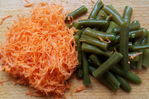 Подготавливаем овощи