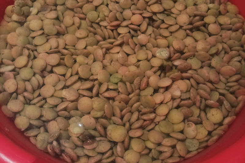 Подготовка чечевицы