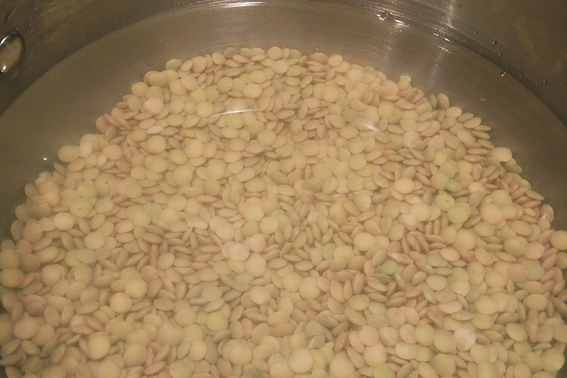 Подготовка чечевицы