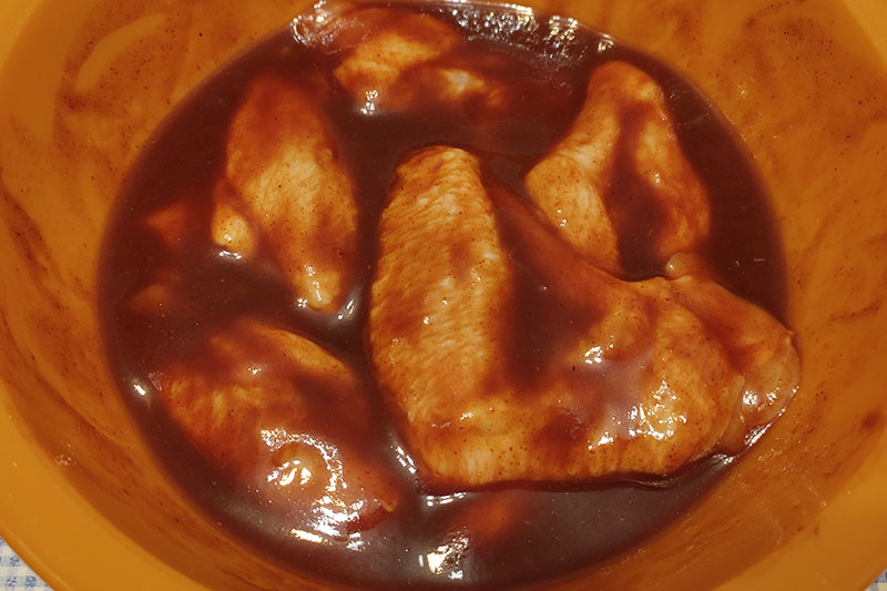 Подготовка крылышек