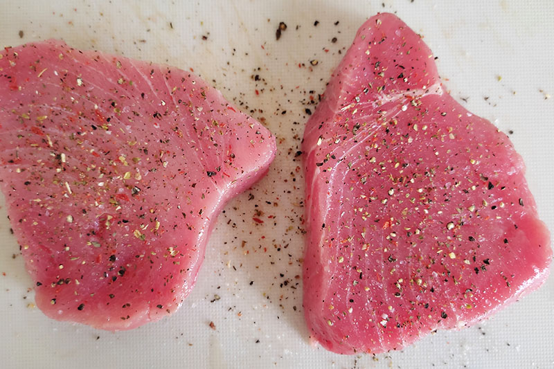 Подготовка тунца