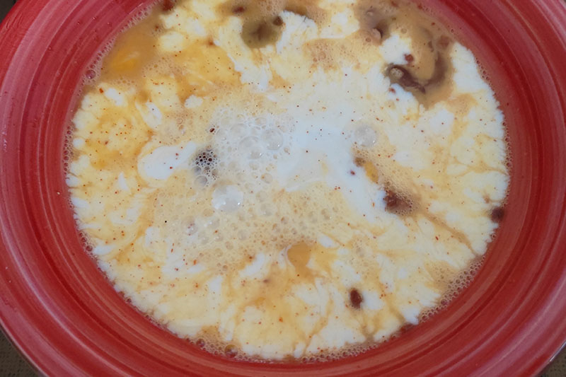 Приготовление заливки