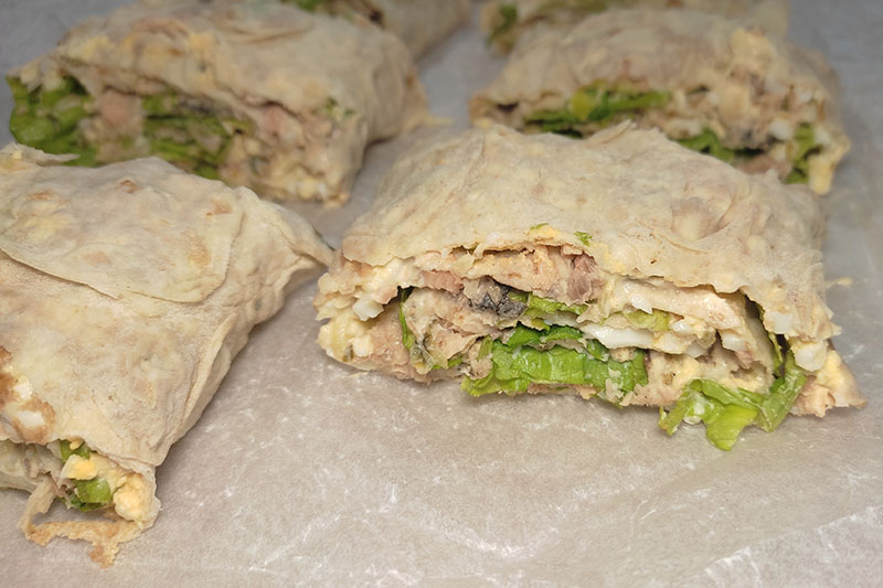 Рулет из лаваша с горбушей