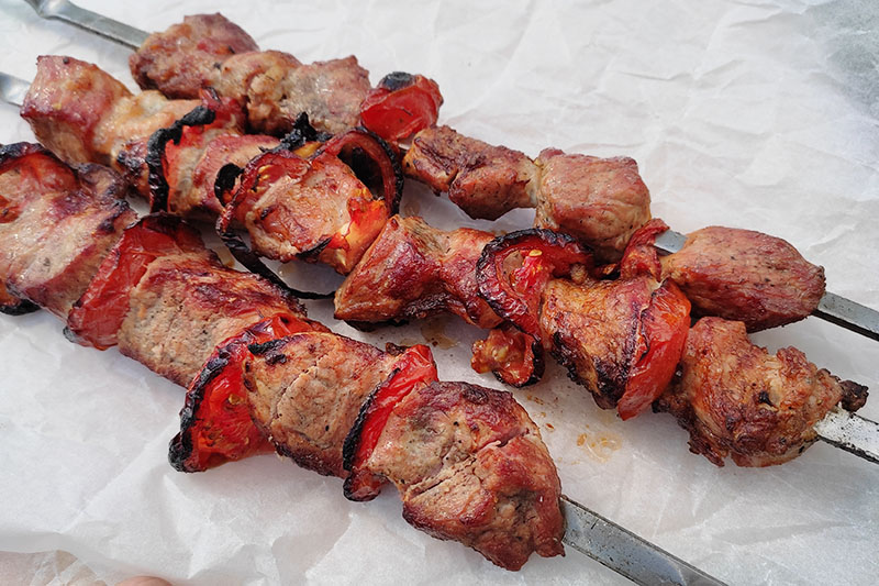 Шашлык маринованный в минералке