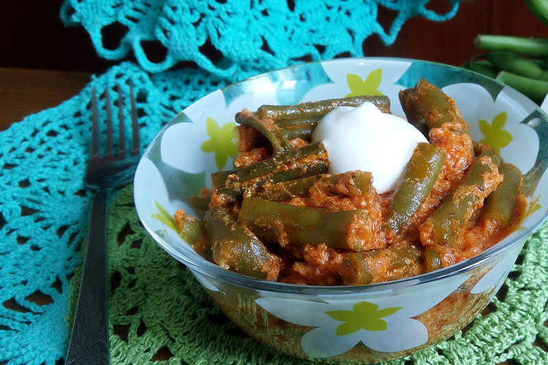 Стручковая фасоль на гарнир