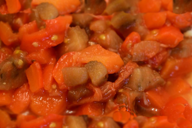 Теплый овощной салат