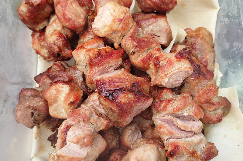 Вкусный сочный шашлык из свинины