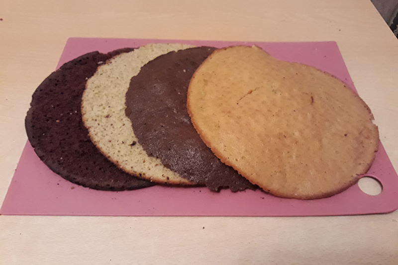 Выпекание коржей