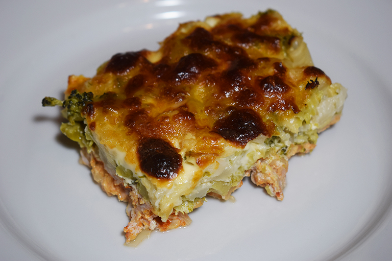 Запеканка из брокколи и цветной капусты