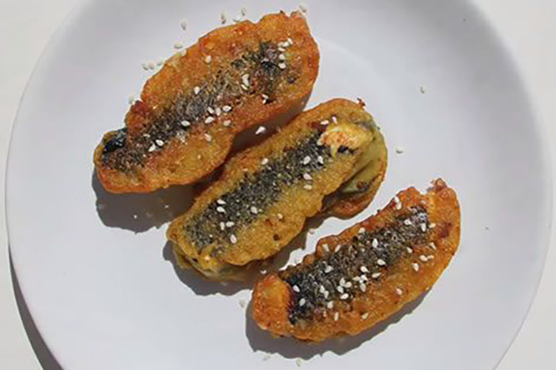 Жареный сыр в нори